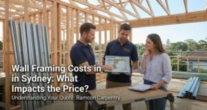 Ramcon Carpentry explained wall framing costs in Sydney with key pricing factors for residential builds